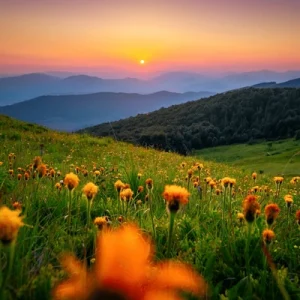 sun-sets-behind-mountain-ranges-600nw-2479236003